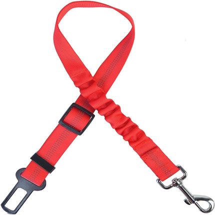4 PCS Pet Car Seat Belt Telescopic Reflective Safety Rope(Red)-garmade.com