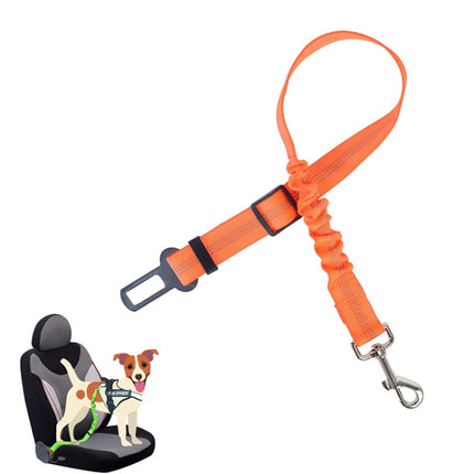 4 PCS Pet Car Seat Belt Telescopic Reflective Safety Rope(Orange)-garmade.com