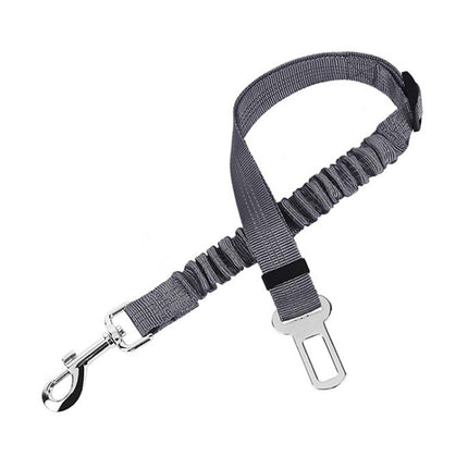 4 PCS Pet Car Seat Belt Telescopic Reflective Safety Rope(Grey)-garmade.com