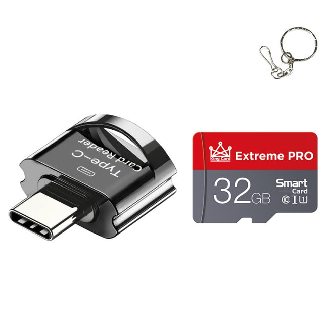 C10 TYPE-C Interface Mobile Phone Memory Card, Capacity: 32GB(Black)-garmade.com