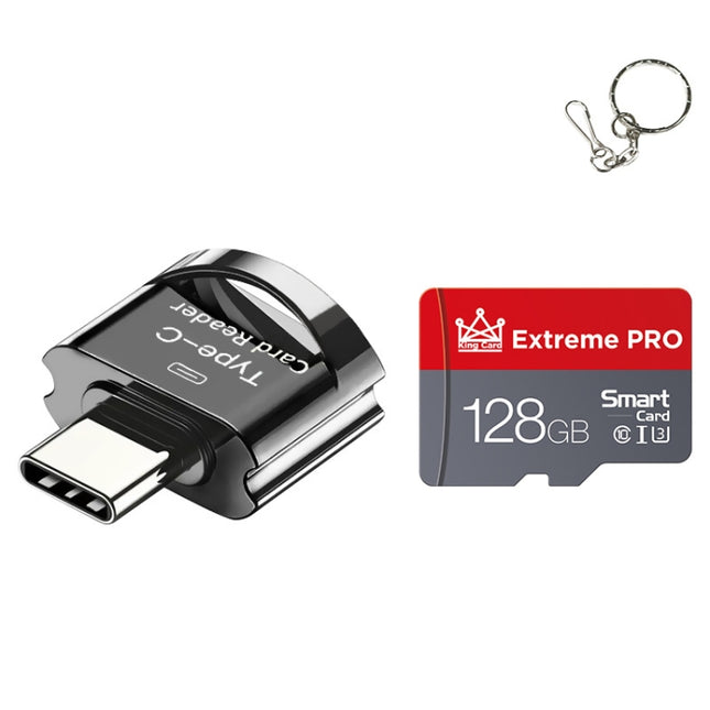 C10 TYPE-C Interface Mobile Phone Memory Card, Capacity: 128GB(Black)-garmade.com