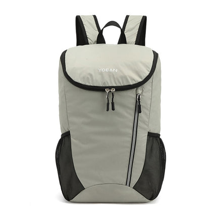 YOBAN Y-1434L Outdoor Cycling Sports Waterproof Lightweight Folding Backpack(Grey)-garmade.com