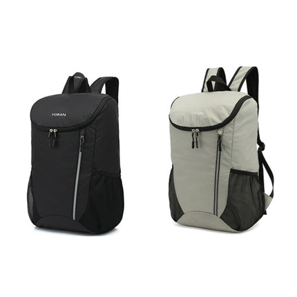 YOBAN Y-1434L Outdoor Cycling Sports Waterproof Lightweight Folding Backpack(Grey)-garmade.com