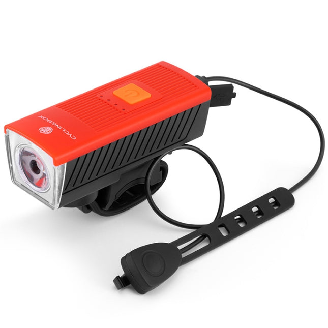 CYCLINGBOX BG-1811 Bicycle Charging Speaker Front Lamp USB Multi-Function Mountain Bike Accessories(Red)-garmade.com