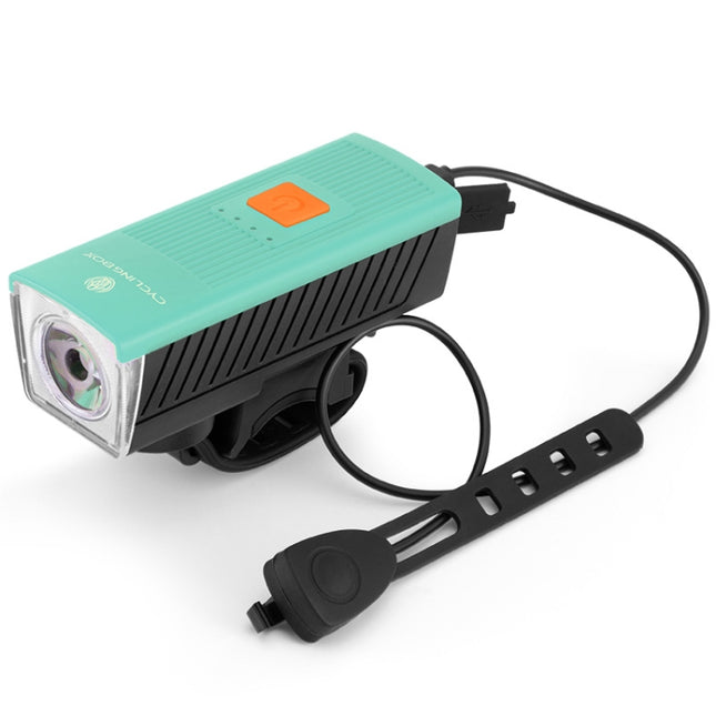 CYCLINGBOX BG-1811 Bicycle Charging Speaker Front Lamp USB Multi-Function Mountain Bike Accessories(Blue)-garmade.com