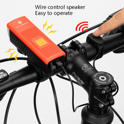 CYCLINGBOX BG-1811 Bicycle Charging Speaker Front Lamp USB Multi-Function Mountain Bike Accessories(Red)-garmade.com