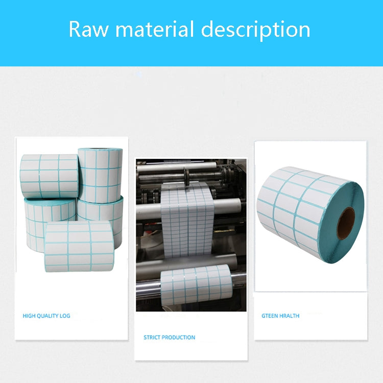 Three-Proof Thermal Paper Three-Row Bar Code Non-Adhesive Printing Paper, Size: 25 x 15mm (10000 Pieces)-garmade.com