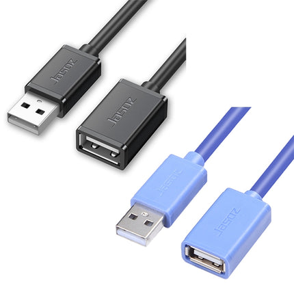 3 PCS Jasoz USB Male to Female Oxygen-Free Copper Core Extension Data Cable, Colour: Black 0.5m-garmade.com