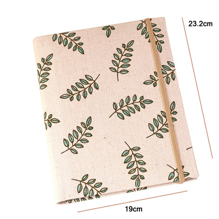 6 inch 200 Sheets Children Couples Fabric Tether Photo Album(Brown Fine Linen)-garmade.com