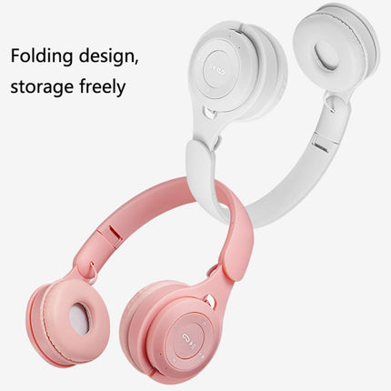 M6 Wireless Bluetooth Headset Folding Gaming Stereo Headset With Mic(Red)-garmade.com