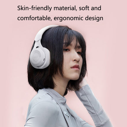 M6 Wireless Bluetooth Headset Folding Gaming Stereo Headset With Mic(White)-garmade.com