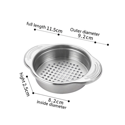 2 PCS 304 Stainless Steel Sewer Canned Food Water Filter With Ear Kitchen Tool-garmade.com