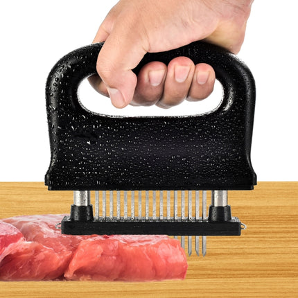 48 Pneumatizer With Handle Tender Meat Knuckle Utensils Kitchen Tool Barbecue Meat(Black)-garmade.com