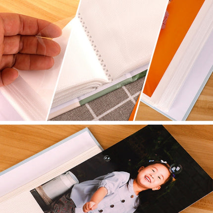 3 PCS Large 6 Inch 100 Sheets Hot Stamping Interstitial Photo Album(Pink)-garmade.com