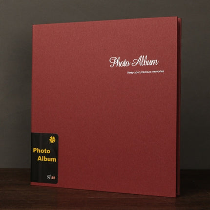 12 inch Suede Handmade DIY Pasted Film Photo Album(Red Dust Family)-garmade.com