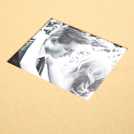 2 PCS DIY Hand-Adhesive Horizontal Photo Album Specification: Kraft Paper-garmade.com