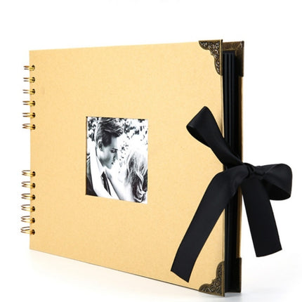 2 PCS DIY Hand-Adhesive Horizontal Photo Album Specification: Kraft Paper-garmade.com