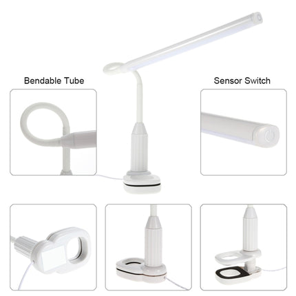 B5 5W 24 LEDs Eye Protect Clamp Clip Table Stepless Dimmable Bendable Touch Control Reading Lamp-garmade.com