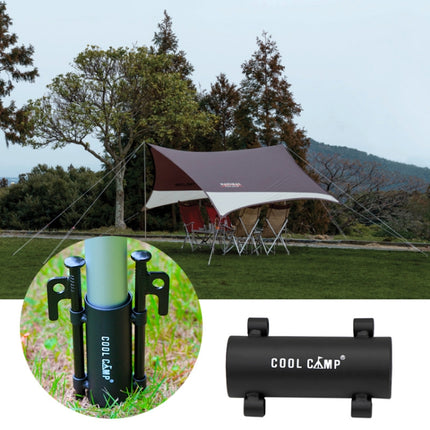 COOL CAMP Sky Curtain Rod Holder Tent Awning Strut Fixed Pipe(Black)-garmade.com