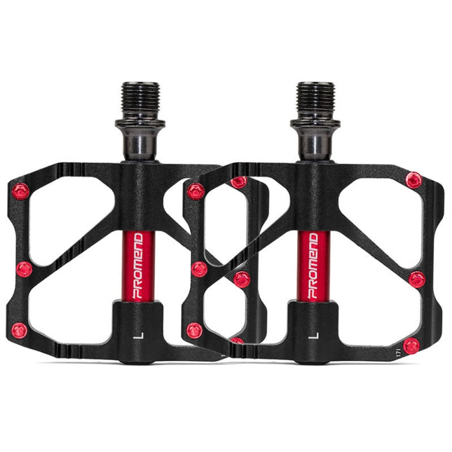 1 Pair PROMEND Mountain Bike Road Bike Bicycle Aluminum Pedals(PD-R87 Black)-garmade.com