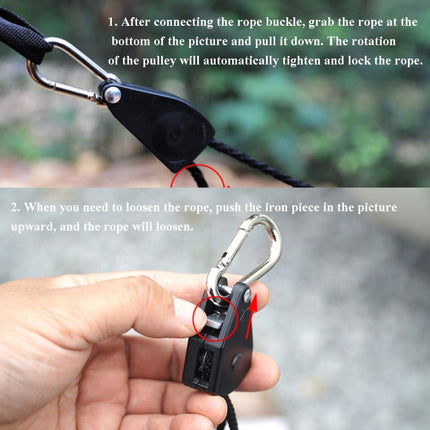 CF-150 Outdoor Camping Pulley Adjustment Rope Buckle for Tent Canopy Windproof Rope Stop Buckle-garmade.com