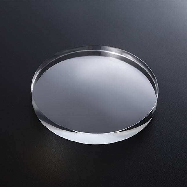 2 PCS Round 8x1.5cm Transparent Acrylic Geometric Photo Props Photography Background Plate Ornaments-garmade.com