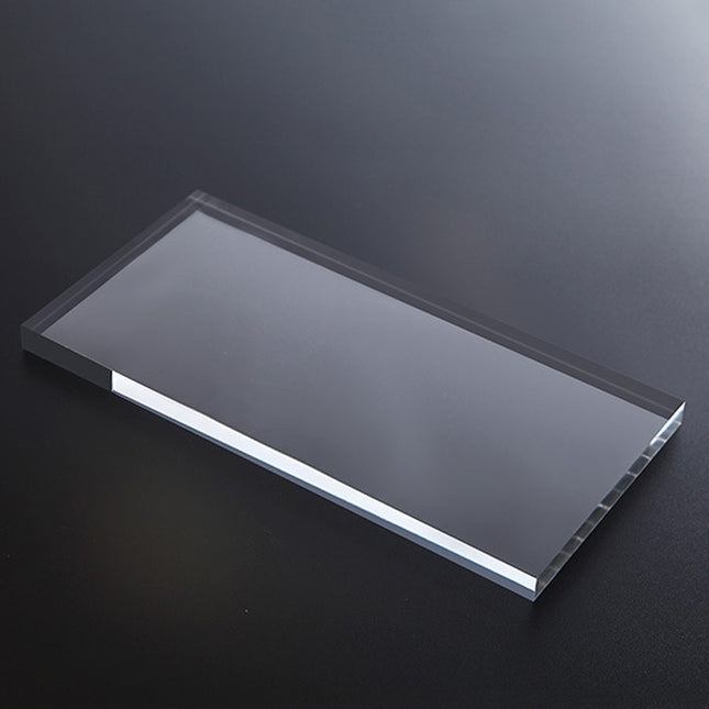 Rectangular 19.5x9.4x1cm Transparent Acrylic Geometric Photo Props Photography Background Plate Ornaments-garmade.com