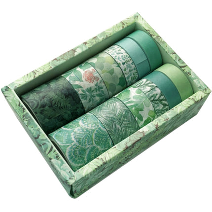 2 Packs Antique And Paper Tape Hand Account DIY Decoration Material, Colour: Green Mint-garmade.com