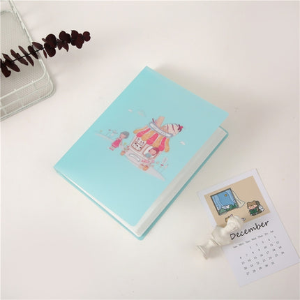 5 PCS 6 Inch 52 Sheets Children Interstitial Laminated Album Book(Blue Ice Cream)-garmade.com