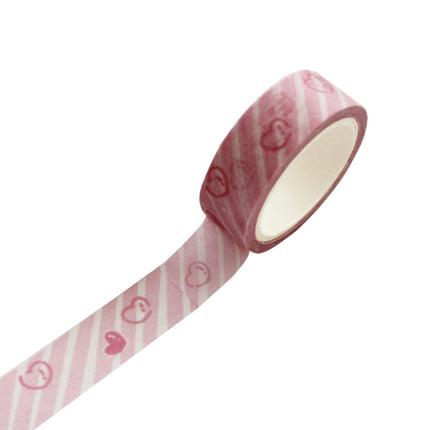 10 Rolls 8689 Pocket And Paper Tape DIY Diary Decoration Tape(Heart Powder)-garmade.com