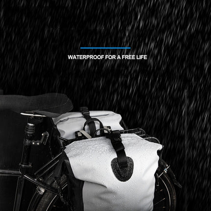 AFISHTOUR FB2039 Outdoor Sports Waterproof Bicycle Bag Large Capacity Cycling Bag, Size: 25L(Grey)-garmade.com