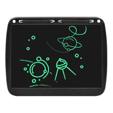 15inch Charging Tablet Doodle Message Double Writing Board LCD Children Drawing Board, Specification: Monochrome Lines (Black)-garmade.com