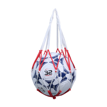 4 PCS Bold Solid Mesh Ball Storage Bag(Red White)-garmade.com