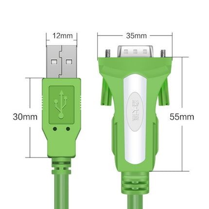 D.Y.TECH USB to RS232 Serial Cable(Green White 1.8M)-garmade.com