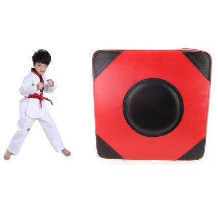 Two-color Imitation Leather Square Thickened Boxing Training Wall Target, Specification: 40x40x10 (Regular)(Red Black)-garmade.com