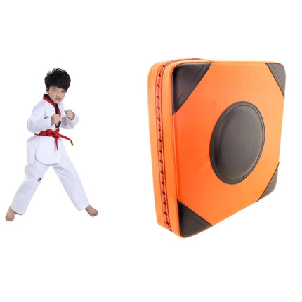 Two-color Imitation Leather Square Thickened Boxing Training Wall Target, Specification: 40x40x10 (Regular)(Orange Black)-garmade.com