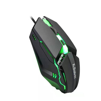2 PCS K-Snake M11 4 Keys 1600DPI Luminous Game Wired Mouse Notebook Desktop USB Wired Mouse, Cable Length: 1.5m-garmade.com
