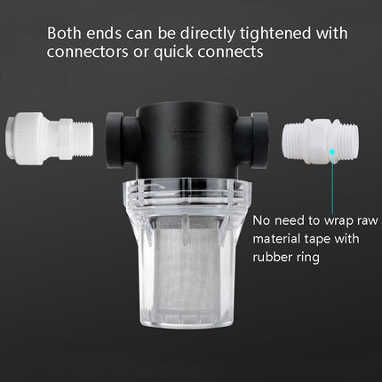 Water Pipe Front Plastic Filter Garden Irrigation Water Purifier, Specification: 4 Points Interface 40 Mesh-garmade.com