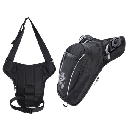 AFISHTOUR FM2034 2L Outdoor Sports Waterproof Bag Cycling Leg Bag Crossbody Bag(Black)-garmade.com