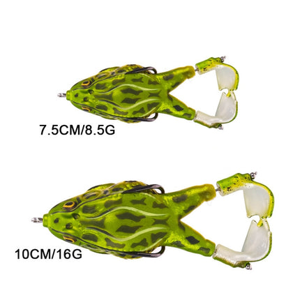 2 PCS Rotating Leg Thunder Frog Simulation Road Sub-Soft Bait, Specification: Small 7.5cm 8.5g(2)-garmade.com