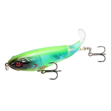 2 PCS Spiral Tractor Hard Bait 17g 10.5cm Floating Pencil Sub-Propeller Fish Bait(I)-garmade.com