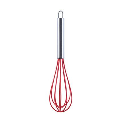 10 PCS Silicone Egg Beater Home Egg Mixer Kitchen Gadgets Cream Baking Tools, Colour: 10 inch Red-garmade.com