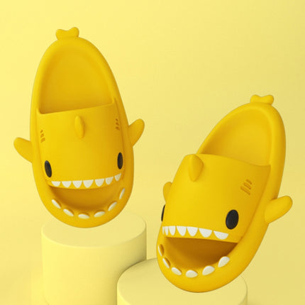 Shark Summer Couple Slippers Room EVA Cute Cartoon Sandals, Size: 36/37(Yellow)-garmade.com