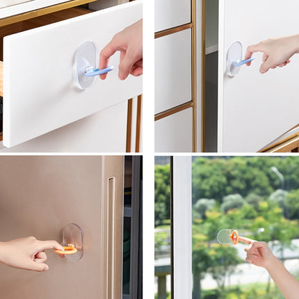 3 PCS F168802 Home Toilet Cover Handle Lid Instrument(Warm Orange)-garmade.com