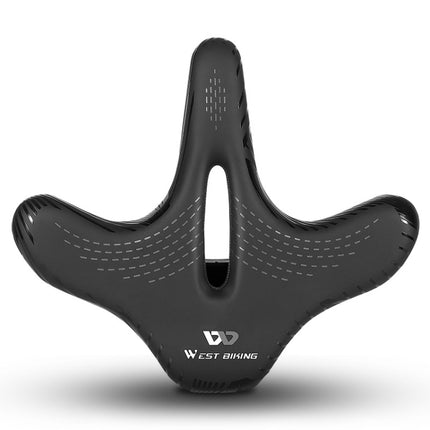WEST BIKING YP1602797 Bicycle Hollow Seat Night Riding With Warning Tail Light Seat(Line Swallow)-garmade.com