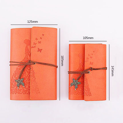 2 PCS Skirts Beauty Hand Account Book Diary Book Retro Notepad, Cover color: Small Pink-garmade.com