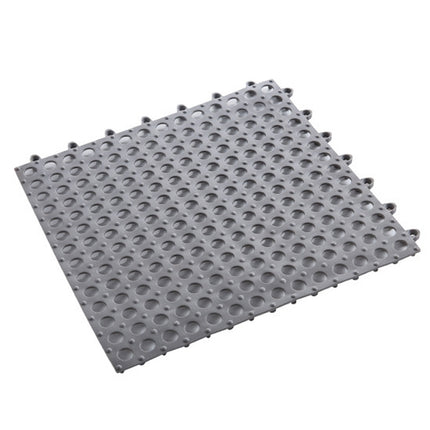 4 PCS Bathroom Anti-Slip Mat Shower Room Splicing Ground Pad, Size: 30x30cm(Light Grey)-garmade.com