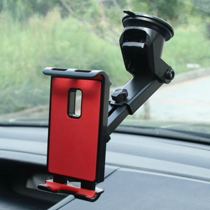 2 PCS Car Mobile Phone Tablet Suction Cup Holder(Red)-garmade.com