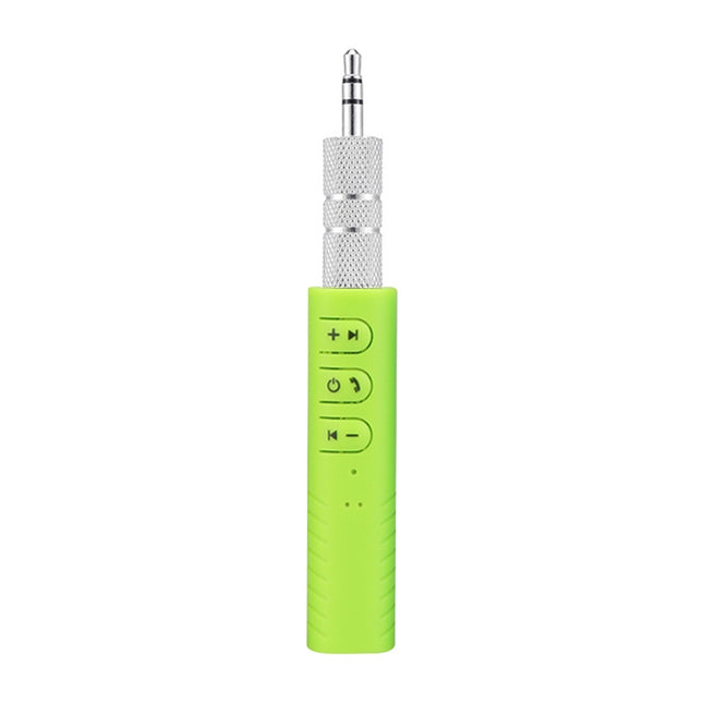 H-139 3.5mm Lavalier Bluetooth Audio Receiver with Metal Adapter(Green)-garmade.com