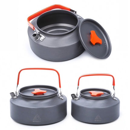 Hewolf HW-1782 Outdoor Kettle Pot Camping Tea Portable Kettle Cookware Pot, Capacity: 1.6L-garmade.com